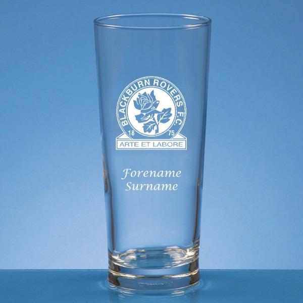 Personalised Blackburn Rovers FC Pint Glass