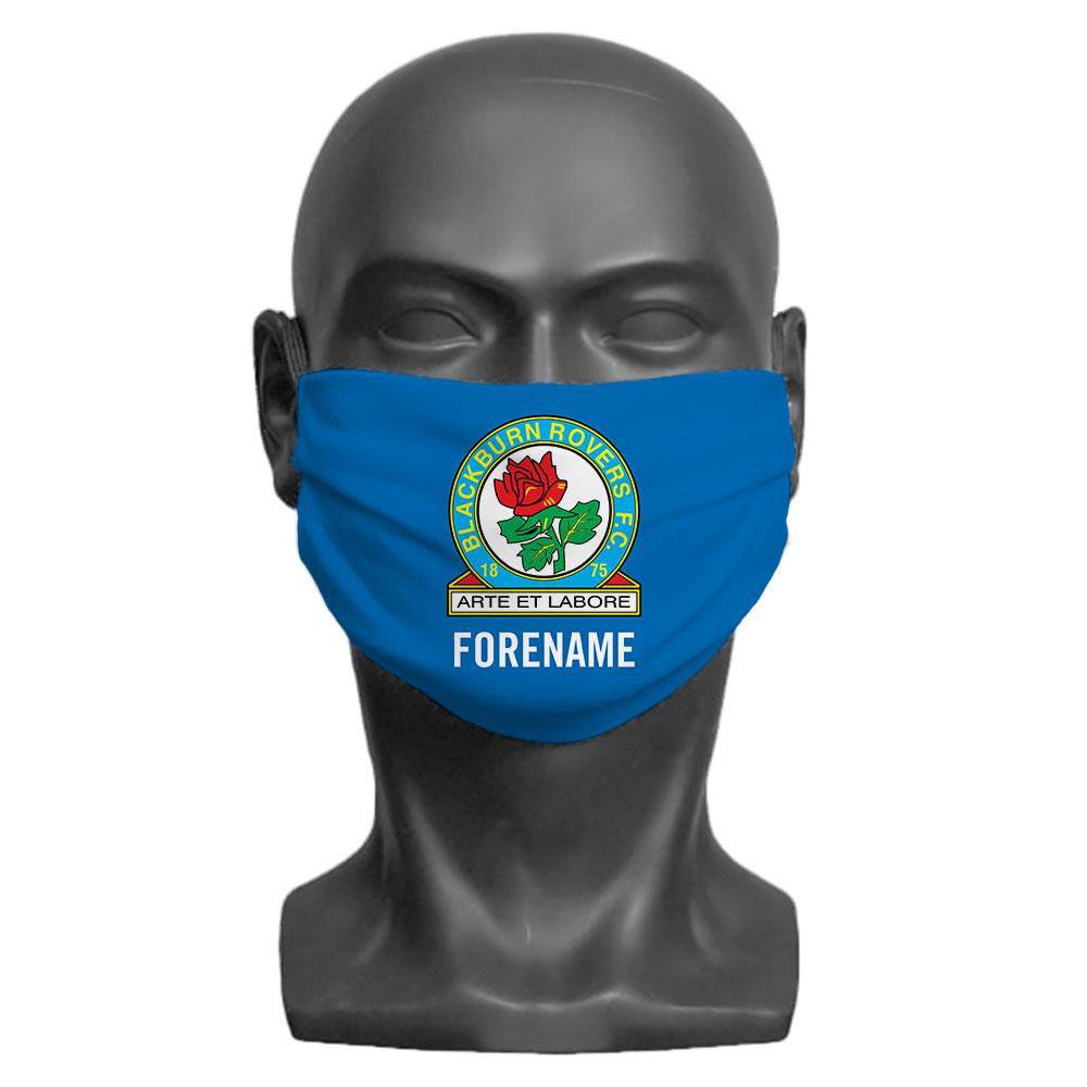 Blackburn Rovers FC Crest Personalised Face Mask