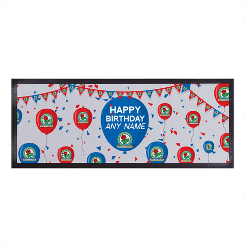 Blackburn Rovers Personalised Bar Runner (Balloons Design)