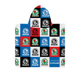 Blackburn Rovers Personalised Kids' Hooded Towel - Chequered