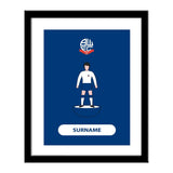 Personalised Bolton Wanderers Player Figure Print