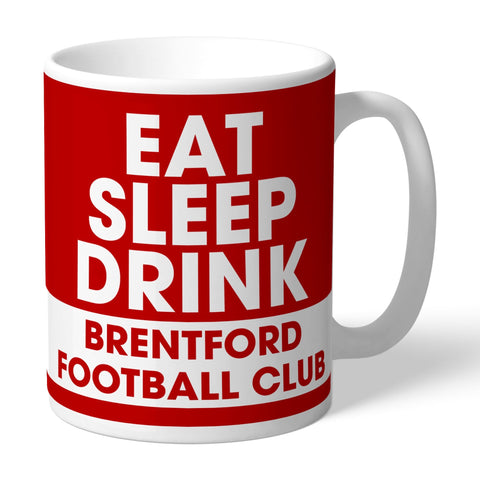 Personalised Brentford FC Eat Sleep Drink Mug
