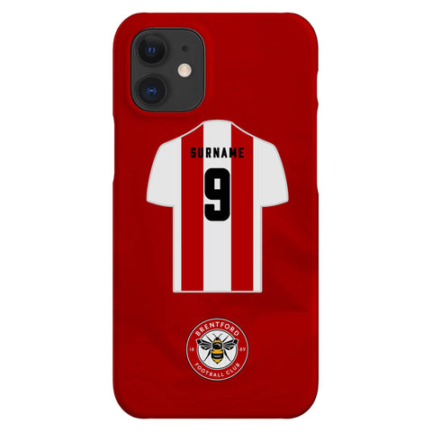 Brentford FC Personalised iPhone 12 Mini Snap Case