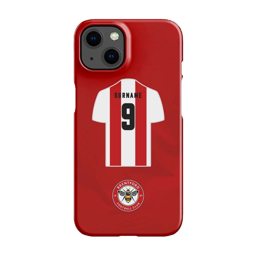 Brentford FC Personalised iPhone 13 Mini Snap Case