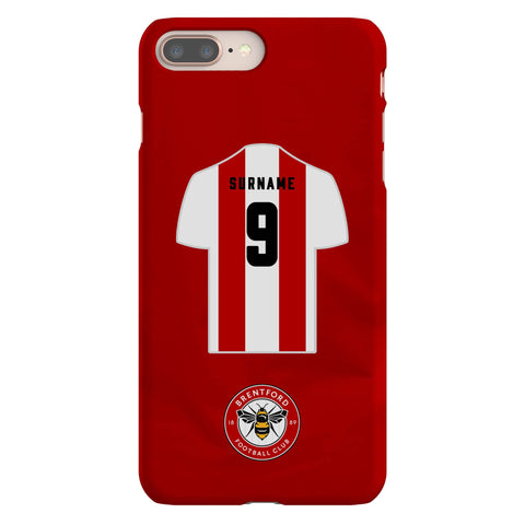 Brentford FC Personalised iPhone 8 Plus Snap Case