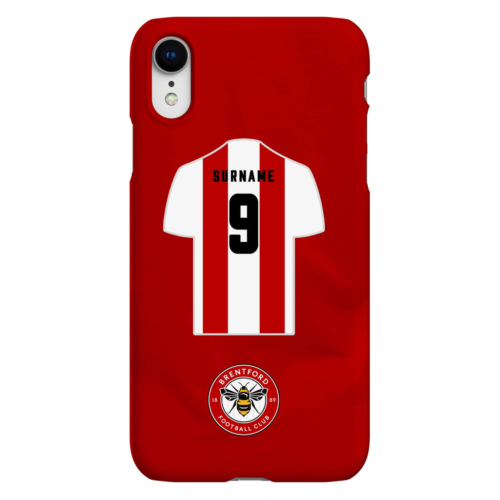 Brentford FC Personalised iPhone XR Snap Case