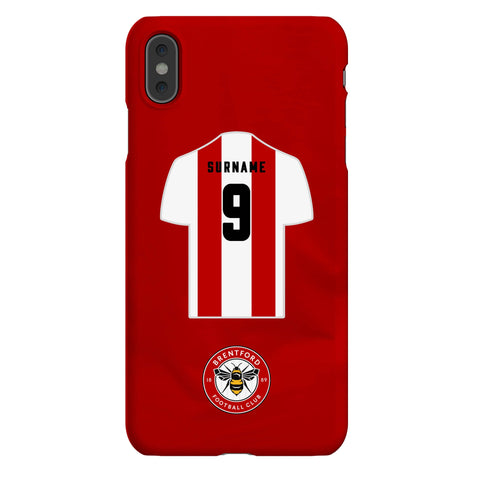 Brentford FC Personalised iPhone XS Max Snap Case
