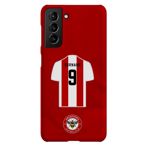 Brentford FC Personalised Samsung Galaxy S21 Snap Case