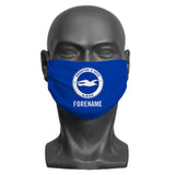 Brighton & Hove Albion FC Crest Personalised Face Mask