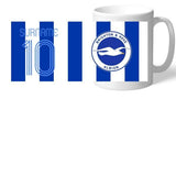 Personalised Brighton & Hove Albion FC Retro Shirt Mug