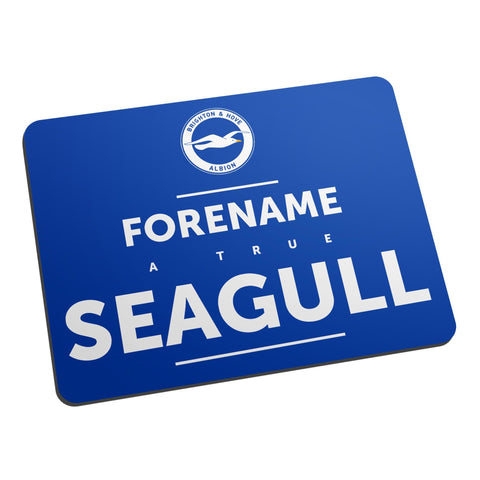 Personalised Brighton & Hove Albion FC True Mouse Mat