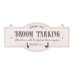 Broom Parking Wall Hook Sign