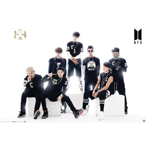 BTS Poster Black & White 255  - Official Merchandise Gifts