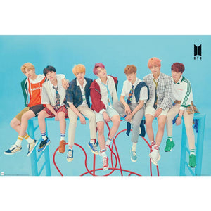 BTS Poster Blue 268  - Official Merchandise Gifts