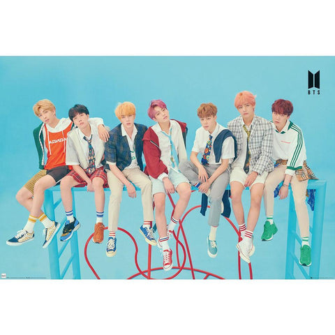 BTS Poster Blue 268  - Official Merchandise Gifts