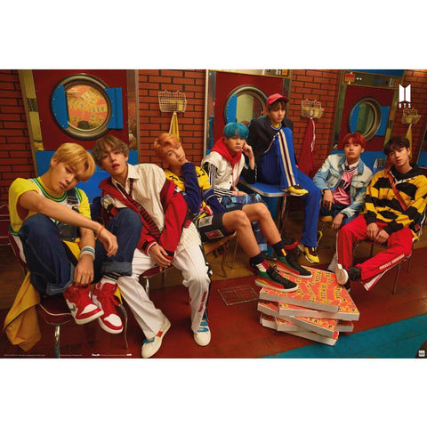 BTS Poster Pizza 241  - Official Merchandise Gifts