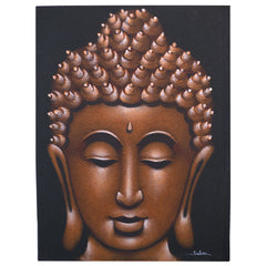 Buddha Painting - Copper Sand Finish
