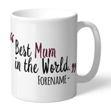 Personalised Burnley FC Best Mum In The World Mug