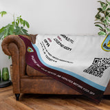 Burnley FC Personalised Fleece Blanket (Fans Ticket Design)