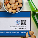 Cardiff City Bar Runner (Personalised Fans Ticket Design)