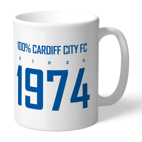 Personalised Cardiff City FC 100 Percent Mug