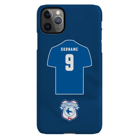 Cardiff City FC Personalised iPhone 11 Pro Max Snap Case