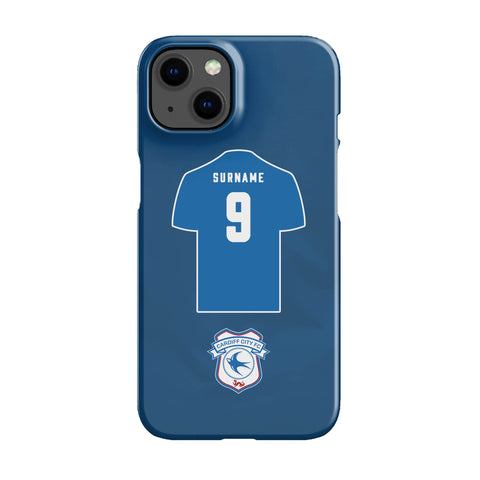Cardiff City  FC Personalised iPhone 13 Mini Snap Case