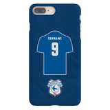 Cardiff City FC Personalised iPhone 8 Plus Snap Case