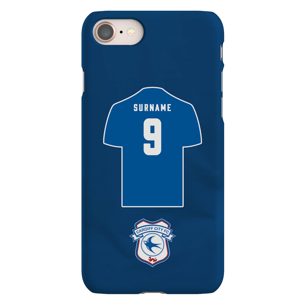 Cardiff City FC Personalised iPhone 8 Snap Case