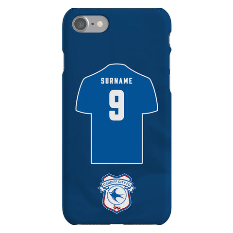 Cardiff City FC Personalised iPhone SE2 (2020) Snap Case