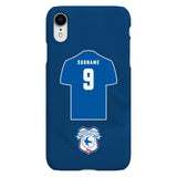 Cardiff City FC Personalised iPhone XR Snap Case