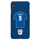 Cardiff City FC Personalised iPhone XS Max Snap Case