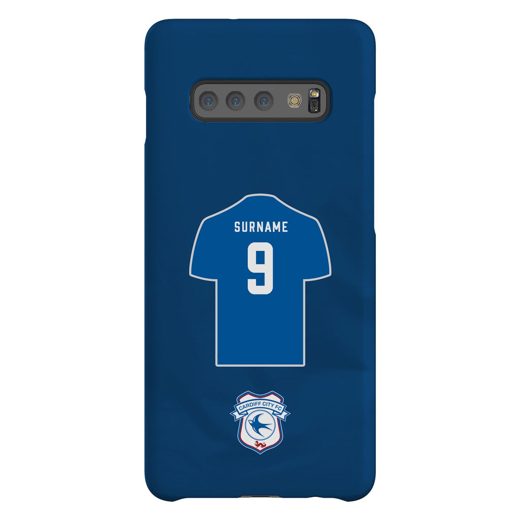 Cardiff City FC Personalised Samsung Galaxy S10 Plus Snap Case