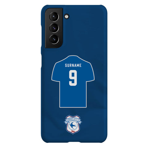 Cardiff City FC Personalised Samsung Galaxy S21 Plus Snap Case