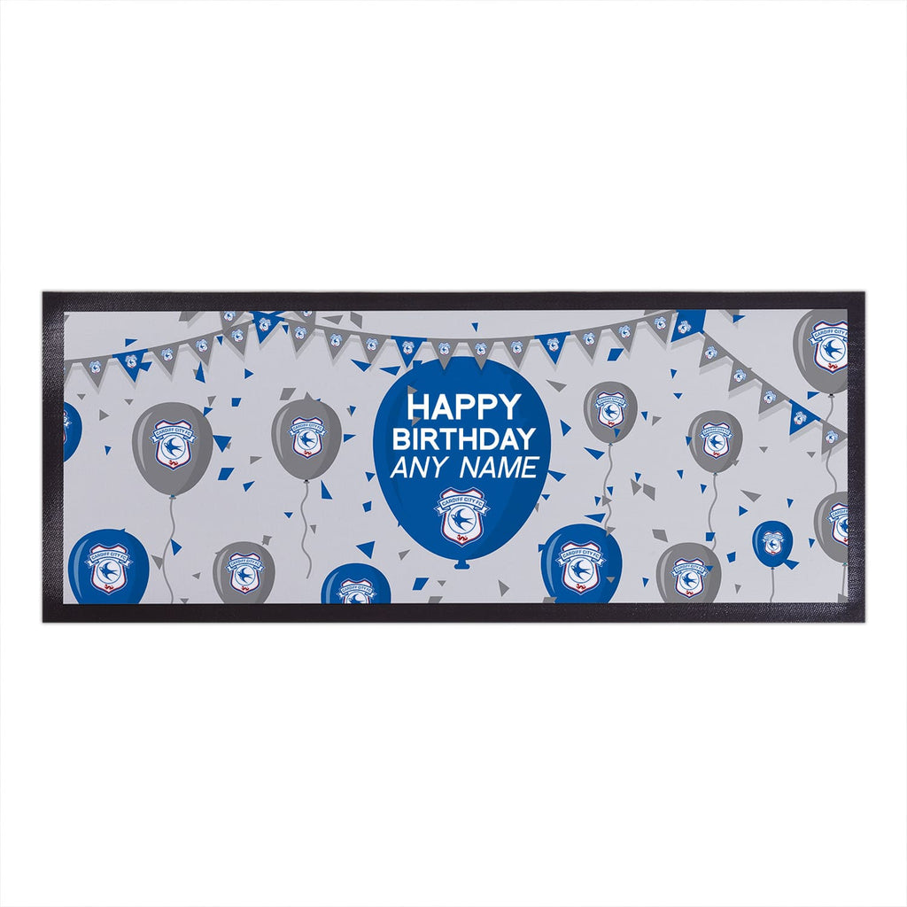 Cardiff City Personalised Bar Runner (Balloons Design)