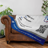 Cardiff City Personalised Fleece Blanket (Fans Ticket Design)