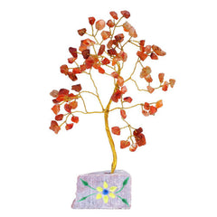 Carnelian Gemstone Tree Ornament - 80 Stone