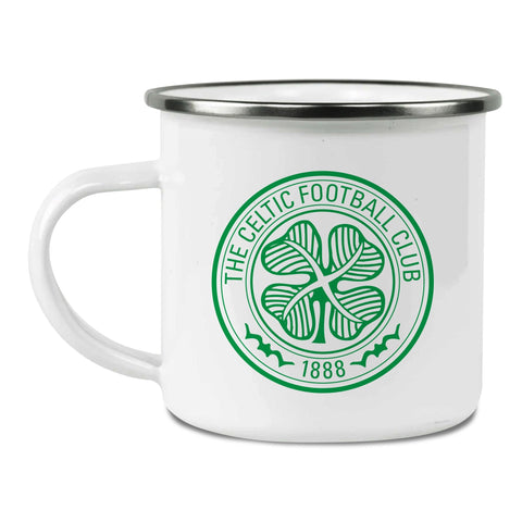 Celtic FC Back of Shirt Enamel Camping Mug