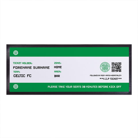 Celtic FC Bar Runner (Personalised Fans Ticket Design)