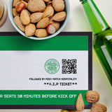 Celtic FC Bar Runner (Personalised Fans Ticket Design)