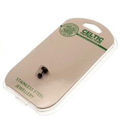 Celtic FC Black IP Stud Earing  - Official Merchandise Gifts