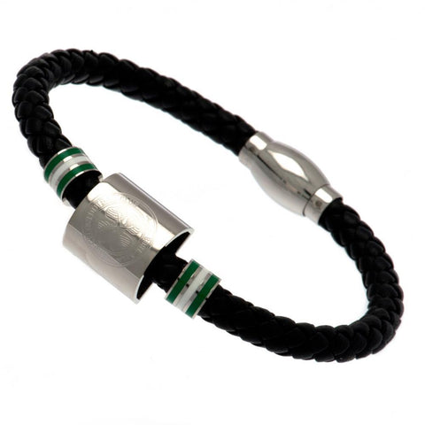 Celtic FC Colour Ring Leather Bracelet  - Official Merchandise Gifts