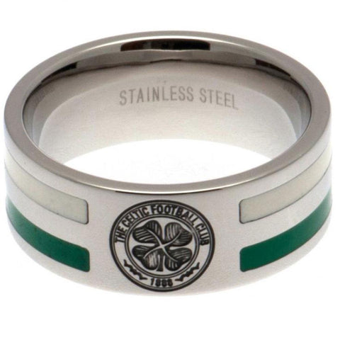 Celtic FC Colour Stripe Ring Medium  - Official Merchandise Gifts