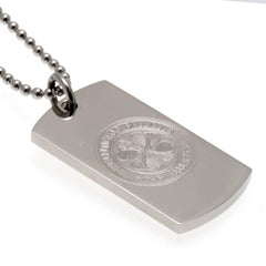 Celtic FC Engraved Dog Tag & Chain  - Official Merchandise Gifts
