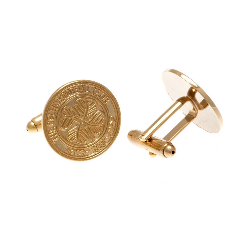 Celtic FC Gold Plated Cufflinks  - Official Merchandise Gifts