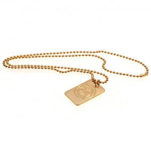 Celtic FC Gold Plated Dog Tag & Chain  - Official Merchandise Gifts