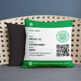 Celtic FC Personalised Cushion - Fans Ticket (18")