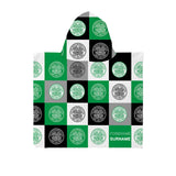 Celtic FC Personalised Kids' Hooded Towel - Chequered