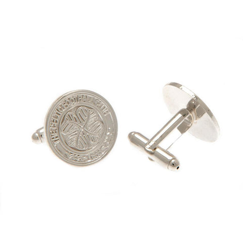 Celtic FC Silver Plated Formed Cufflinks  - Official Merchandise Gifts