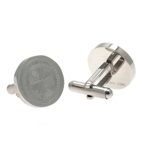 Celtic FC Stainless Steel Formed Cufflinks  - Official Merchandise Gifts